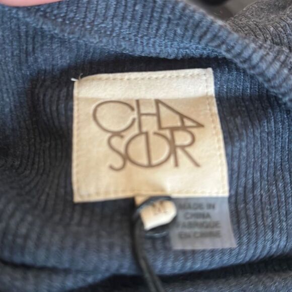 Chaser Women’s Ribbed Bell Sleeve size Medium NEW Wide Neck - Picture 5 of 6